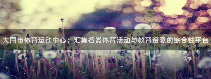 J9官方正版app集团官网首页网址：大同市体育运动中心：汇集